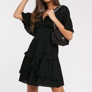 Smock Dress with Lace Detail